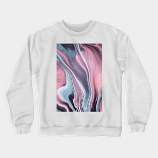 Pink Grey Abstract Painting Crewneck Sweatshirt